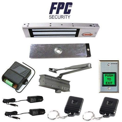 Fpc-5045 1 door access control outswinging door 300lbs electromagnetic lock kit for sale