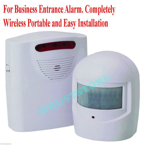 BUSINESS STORE DOOR ENTRANCE ENTRY ALARM CHIME BELL WIRELESS MOTION ACTIVATED