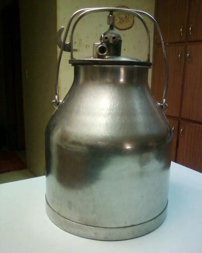 Delaval milker 5 gallon milk bucket and top cap cover lid &#034;l@@k&#034; for sale