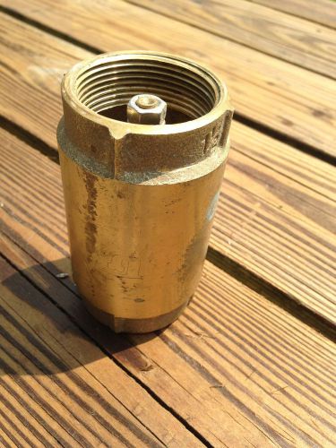 Check Valve for Pump Well System, 1 1/2&#034;&#034;, brass