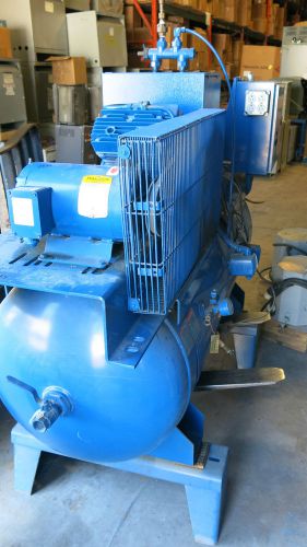 Quincy, dual 3 hp, 208 v, 3 phase climate control air compressor- stock# t62 for sale