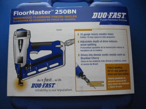 Duo-fast floormaster 250bn hardwood flooring finish nailer #503040 (nib) for sale