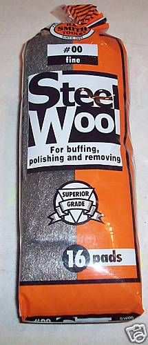 Steel Wool - Fine #00 - 16 Pads in One Package