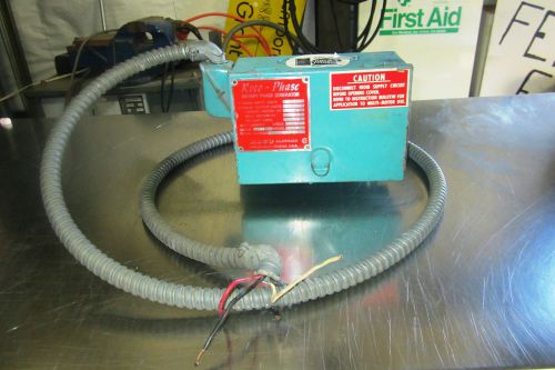 Arco roto phase rotary phase generator model mf for sale
