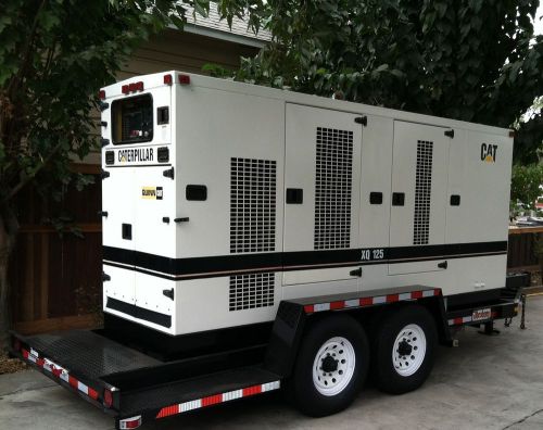 Caterpiller xq125 portable standby or continuous diesel generator. for sale