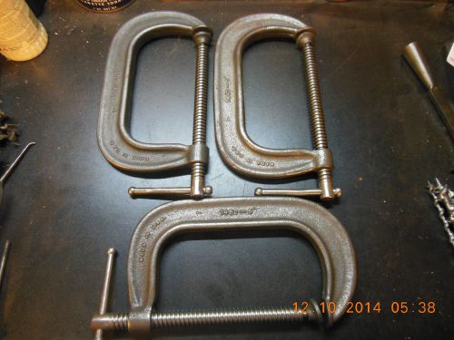 6inch c-clamps by adjustable clamp co.(lot of three) for sale