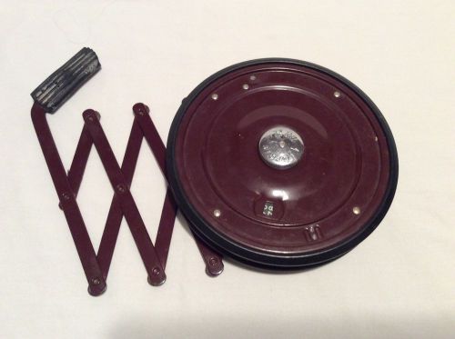 VINTAGE Lufkin model 202 Measuring Wheel Tape burgundy tool