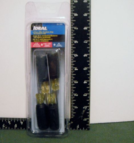 Ideal 35-1301 4-Piece Mini Screwdriver Kit New