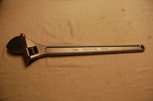 Proto 24&#034; adjustable wrench 724 &#034;nice condition&#034; for sale