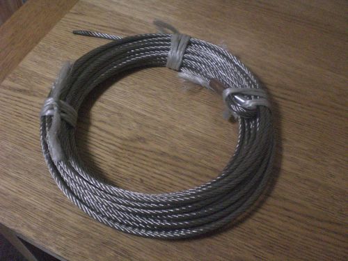 6mm WINCH WIRE ROPE 316 MARINE GRADE STAINLESS 7/19 CONSTRUCTION - 19.5M
