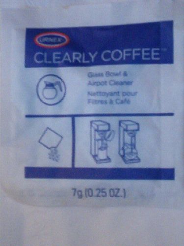 Clearly Coffee Powdered Coffee Pot Cleaner - 0.25oz Packets 125 PER CASE URNEX