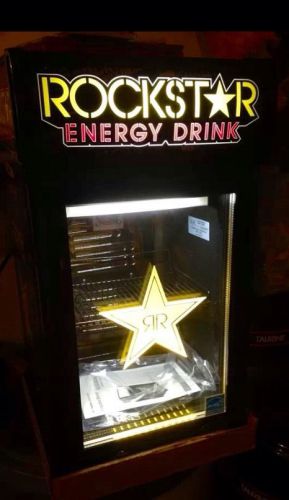 NEW IN BOX LED Rockstar Energy Drink MINI Fridge Cooler MANCAVE BAR