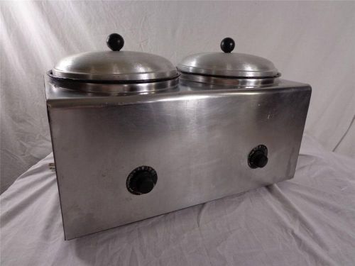 Helmco lacy 210 commercial double soup warmer 9 qt. restaurant stainless for sale