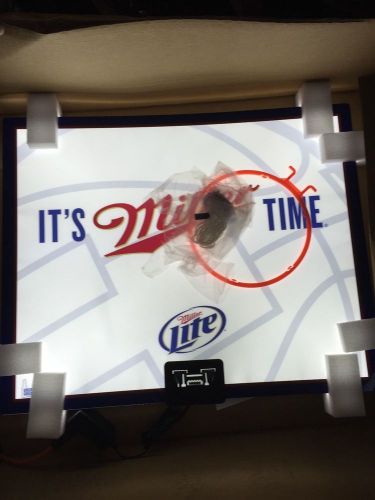Miller Lite It&#039;s Miller Time LED Illuminated Basketball Hoop / Sign Beer