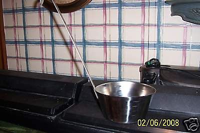 Stainless steel dipper/ladle 8/18 - 1 qt for sale