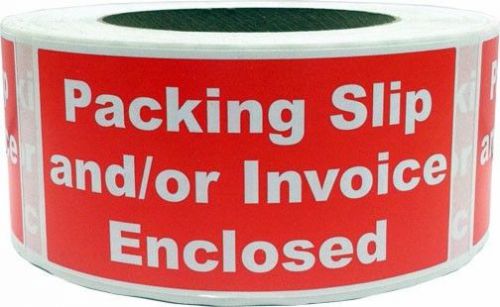 Packing Slip and/or Invoice Enclosed Labels - 2&#034; by 4&#034; - 500 adhesive stickers