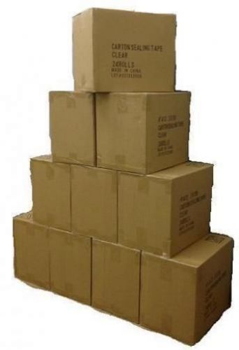 3 CASES (108 ROLLS) CLEAR BOX PACKING SHIPPING TAPE 2&#034; x 110 YD 2.0 MIL THICK