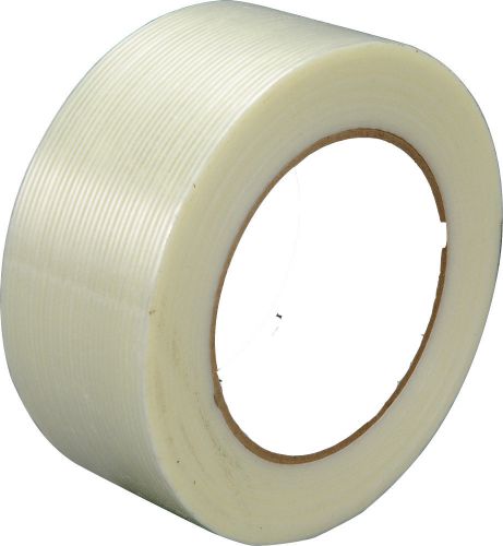 Filament tape, 2&#034; x 60 yards, polypropylene, utility grade, clear, 2 rolls for sale