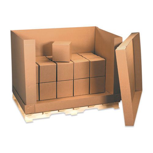 Box partners 58&#034; x 41&#034; x 45&#034; &#034;d container&#034; 4-piece 350# doublewall heavy-duty for sale