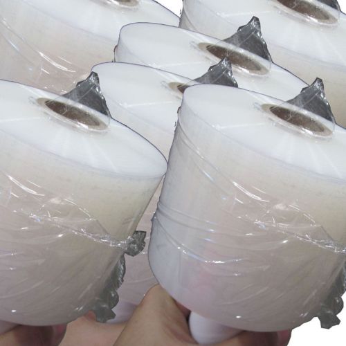 Lot of 6, 3&#034; 80 gauge 1000&#039; shrink wrapper hand stretch film, 4&#034; handle for move for sale