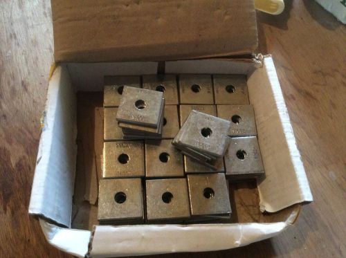 (85) 3/8 x 1 5/8 x 1 5/8 square washers for unistrut channel n1063 zinc for sale