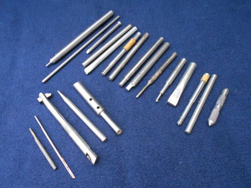 Tool &amp; die machine shop metal metalworking punch chisel lathe tooling bits lot for sale
