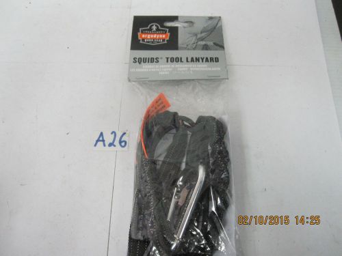 ERGODYNE Squids 3100 Safety Tool Lanyard Single Carabiner 10 lb 19002 NEW Black