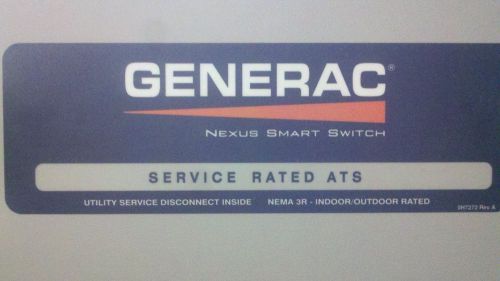 Generac Nexus Automatic Transfer Switch     mdl#OH7265B