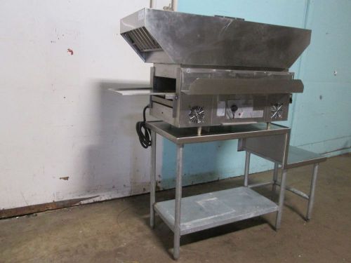 &#034;star/holman&#034; h.d. commercial electric conveyor toaster oven w/&#034;q&#034; vent hood for sale