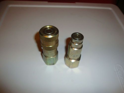 Parker ff-372-8fp hydraulic coupler,male,1/2 in and female a set new for sale