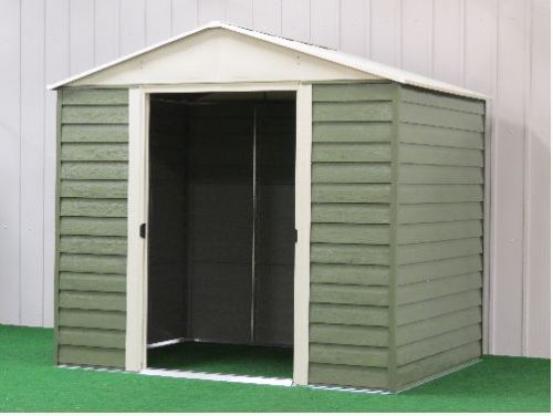 Arrow steel diy garden shed: metal outdoor storage sheds- medium prefab kit 8x6 for sale