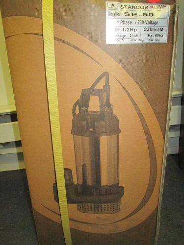 Stancor elevator pit systems product # se-50 o/m elv industrial electric sump for sale