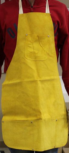 Long Welding Apron / All Leather Heat protection to work Metal Melting Casting
