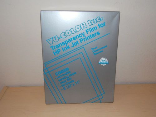 Vu-Color Inc TRANSPARENCY FILM CG6209 For Ink Jet Printers 50 sheets NEW