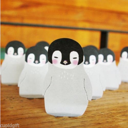 Emperor Penguin Bookmarks Post-it Sticky Adhesive Note Memo Pad Tab