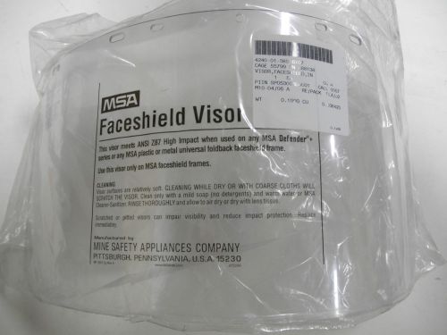 Msa visor safety shield 488138 ansi z87 high impact mil-spec for sale