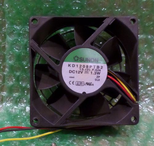 Sunon KD1208PTB2 12V DC 3-Wire Fan 80x80x33mm