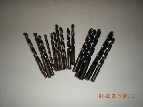 15 USED ASSORTED SIZE DRILL BITS