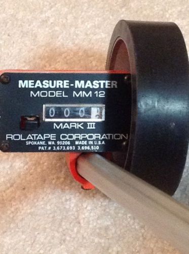 Measure master by rolatape model mm-12 measuring wheel feet / inches for sale