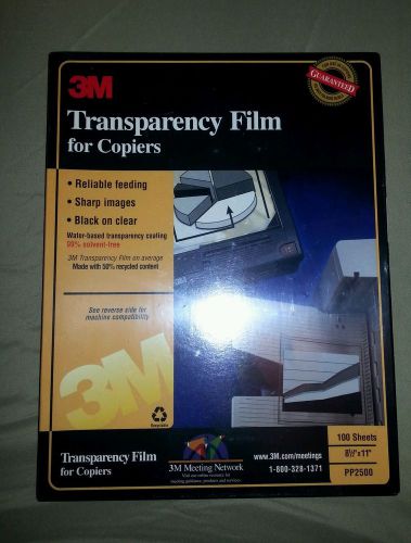 3M PP2500 -  Transparency Film for Copiers 8 1/2&#034; x 11&#034;