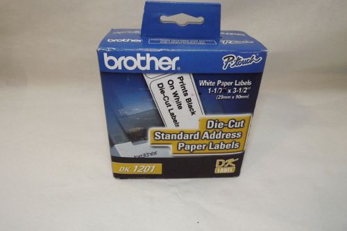 Brother high speed whitethermal labels dk1201 1 box (400 labels) ql-500 550 new for sale