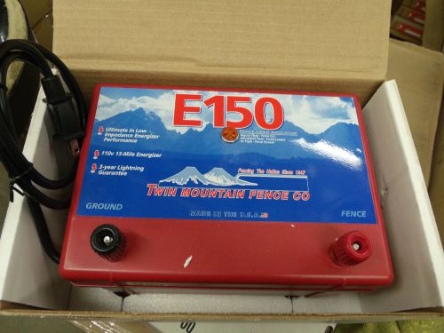 TWIN MOUNTAIN E150 ELECTRIC FENCER 15 mile 110volt CATTLE LIVESTOCK FENCE