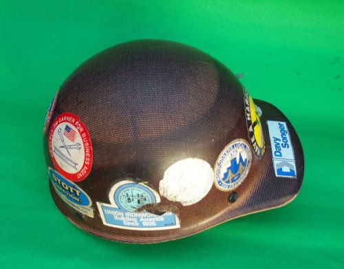 Authentic vintage MSA Skullgard fiberglass cap style hard hat - USED