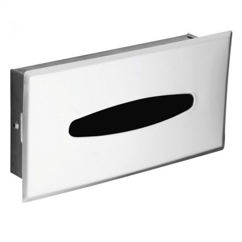 Hotel/motel recessed facial tissue box in polished chrome for sale