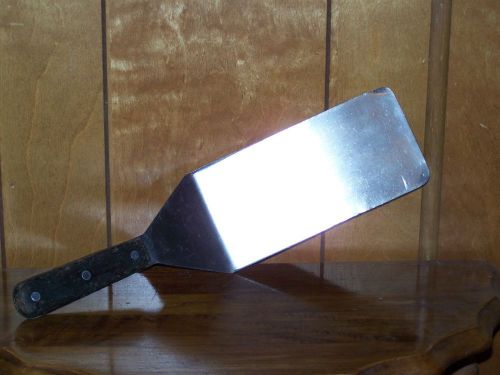 Vintage American Metalcraft - Wood Handle Large Stainless Spatula  Made in Japan