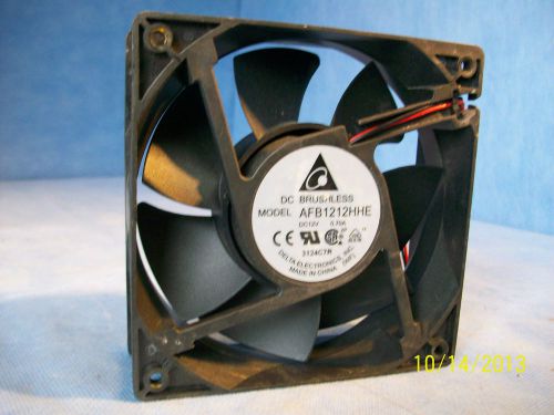 Delta 130CFM AFB1212HHE 120mm x 38mm 3pin 2 Ball 12V DC Case Cooling Fan