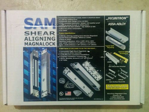 Securitron SAM - Shear Aligning Maglock - 1,200 lbs force - 12/24 volt