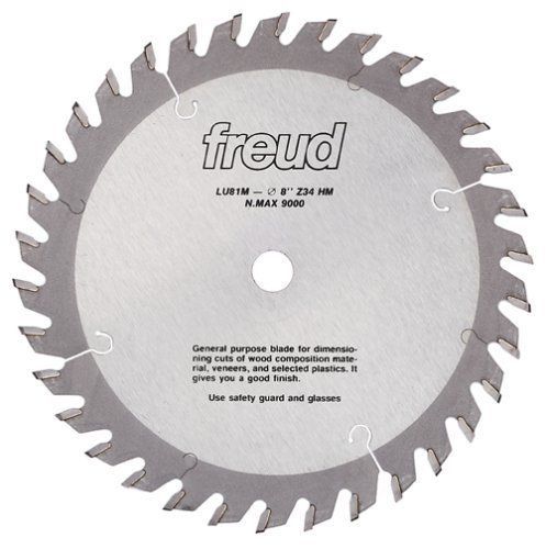 Freud LU81M008 8-Inch 34 Tooth TCG Stacked Chipboard Cutting Saw Blade with 5/8-