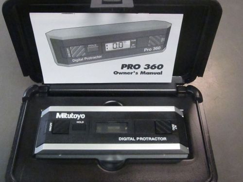 Mitutoyo Digital Protractor PRO 360 w/hard case