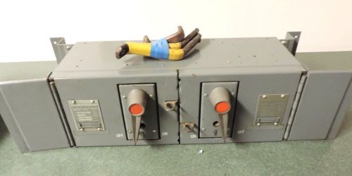 Used  FPE  Federal Pacific  Dual QMQB 1132R  30 Amp 240V Fused Switch 3 pole